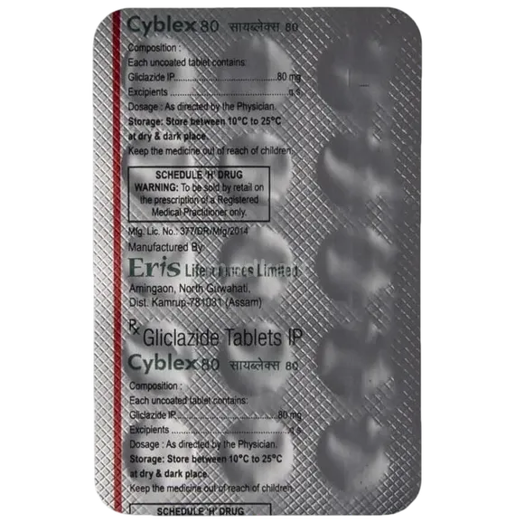 cyblex 80mg tablet 15's